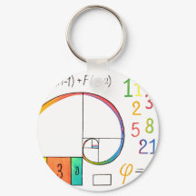 Fibonacci Spiral chaveiro