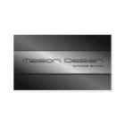 Fibra de carbono e Cartão de visita de aço escovad