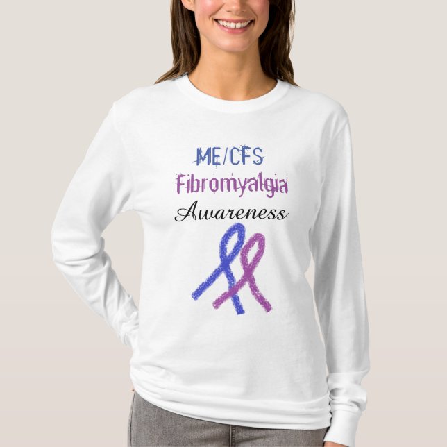 Fibromialgia ME/CFS Camisa de Sensibilização da Fi (Frente)