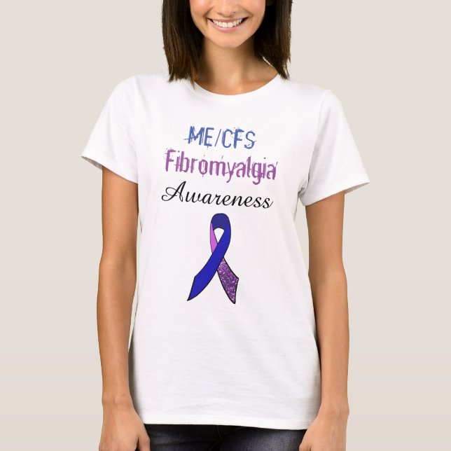Fibromialgia ME/CFS Camisa de Sensibilização da Fi (Frente)