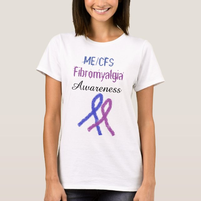 Fibromialgia ME/CFS Camisa de Sensibilização da Fi (Frente)