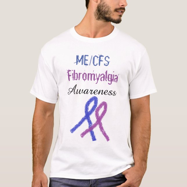 Fibromialgia ME/CFS Camisa de Sensibilização da Fi (Frente)