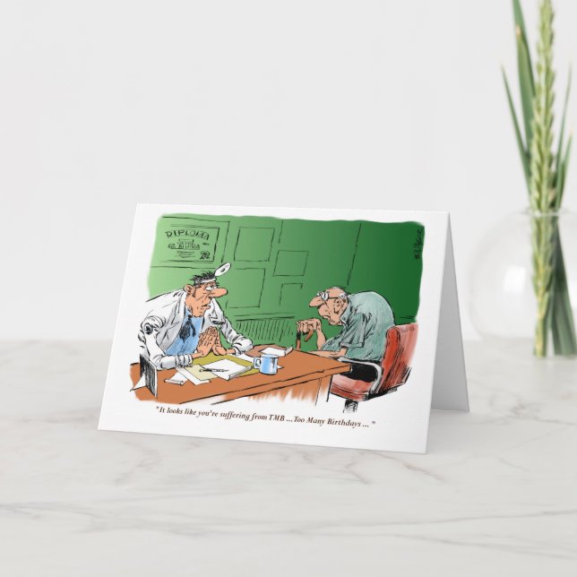 Ficando muito velho cartão de aniversário (Frente)