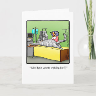 Ficar Bem Humor Com Um Cartão De Saudação De "Anda