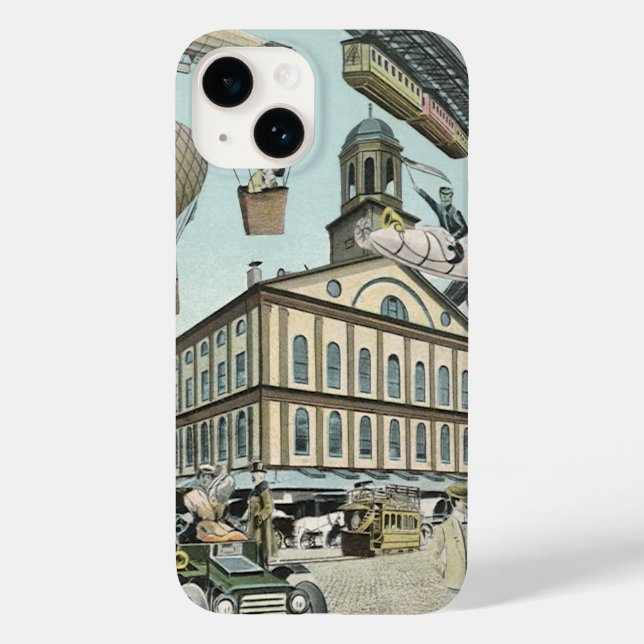 Ficção científica retrô, cidade steampunk vitorian (Verso)