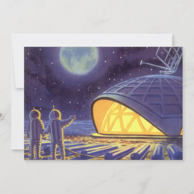 Ficção Científica Vintage Alienígenas no Planeta A (Frente)