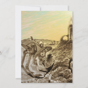 Ficção Científica Vintage Alienígenas Planeta Cons