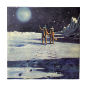 Ficção Científica Vintage Astronauta Alienígenas n