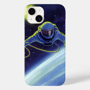 Ficção Científica Vintage Astronauta em uma Caminh
