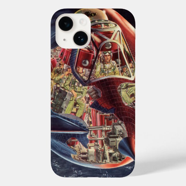 Ficção Científica Vintage Astronauta Foguete Espaç (Verso)
