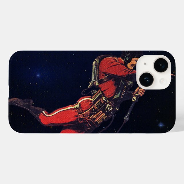 Ficção Científica Vintage Astronauta no Espaço Sid (Verso (horizontal))