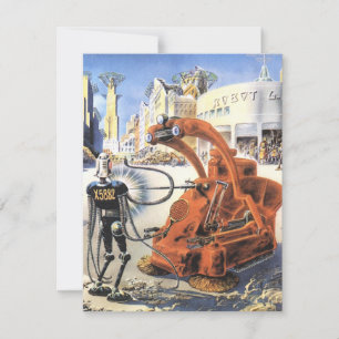 Ficção científica vintage Cidade futurista Guerras