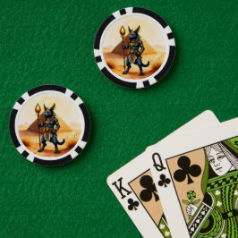 Fichas De Poker Cartoon Anubis - Deus Egípcio do Pós-Vida