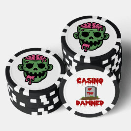 Fichas De Poker Casino of the Damned Zombie Poker Chip