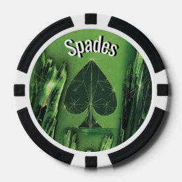 Fichas De Poker Chip de pôquer preto e verde