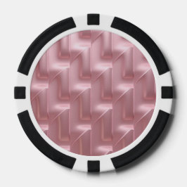 Fichas De Poker Chips Chic Pink Geométrico Poker - Na moda e Exclu