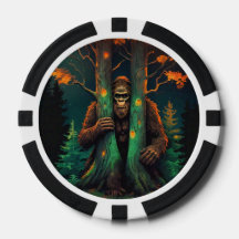 Chips de Poker de Ocultação Sasquatch