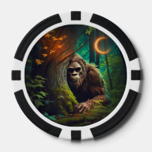 Chips de Poker de Ocultação Sasquatch