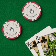 Chips Red Poker - Personalizar adição de imagem/te
