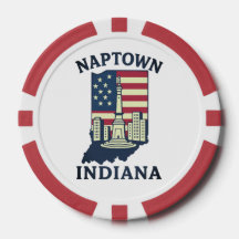 Círculo de Monumento de Naptown Indiana Chip
