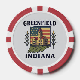 Fichas De Poker Greenfield Indiana American Flag