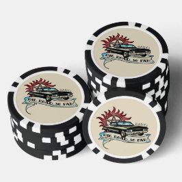 Fichas De Poker Impala Peixe preto de 67 