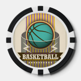 Fichas De Poker Jogo Legal da bola desportiva de basquete