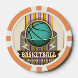 Fichas De Poker Jogo Legal da bola desportiva de basquete