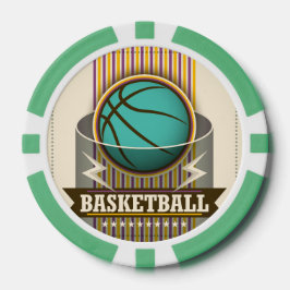 Fichas De Poker Jogo Legal da bola desportiva de basquete