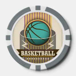 Fichas De Poker Jogo Legal da bola desportiva de basquete