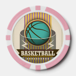 Fichas De Poker Jogo Legal da bola desportiva de basquete