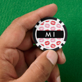 Fichas De Poker Lábios Vermelhos, Lábios Rosa, Beijo, Seu Nome, Pe