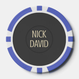 Fichas De Poker NiCK DAViD - Chip de Poker de Assinatura