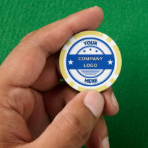 NOVO! Chips Poker - Amarelo- Personalizados