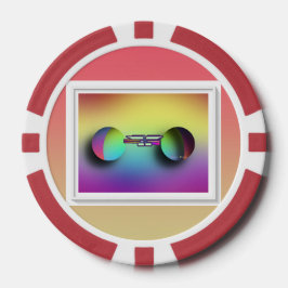 Fichas De Poker Óculos coloridos