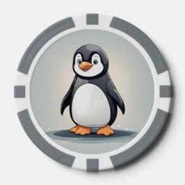 Fichas De Poker Pinguim adorável
