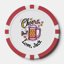 Fichas De Poker Presente de Dia de os pais personalizado de Crianç