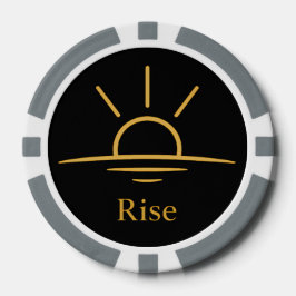 Fichas De Poker Rise — Minimalist Sunrise