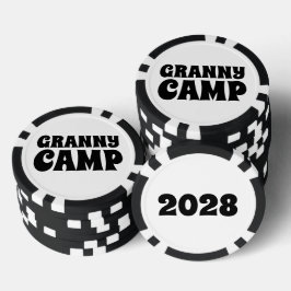 Fichas De Poker Texto do Campo de Vovô Retroativo