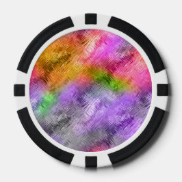 Fichas De Poker Textura Roxa Glassy Ametrine