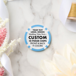 Fichas De Poker Tokens personalizados do WEDDING Chips de pôquer d