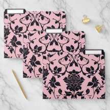 Azul-rosa moderno elegante e Rosa preto