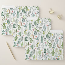Folhas de Aquarela do Jardim