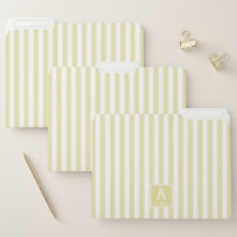 Iniciais Monogramadas Listras Dourado Pálido Fofo