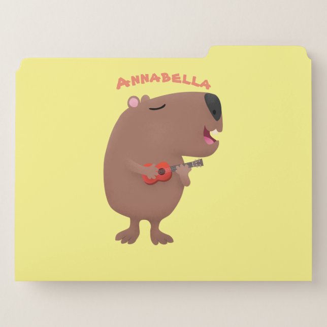 Ficheiro Óptica desenho animado de capybara ukulele