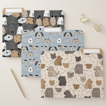 Padrão de Cães de Cartoon Bonitos