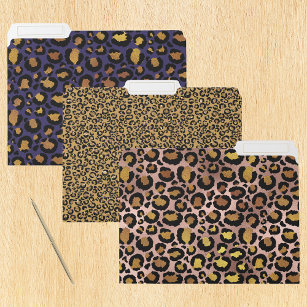 Ficheiro Trendy Dourado Leopard Peles Impressão