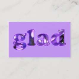 Fico feliz com Cartões de visitas de flores roxas