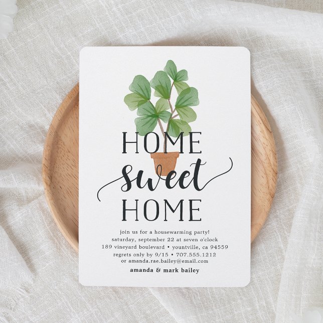 Fiddle Leaf Fig | Convite de festas doméstico (Criador carregado)