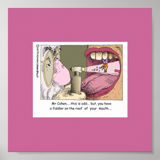 Fiddler Sobre O Telhado De Poster De Odontologia F (Frente)